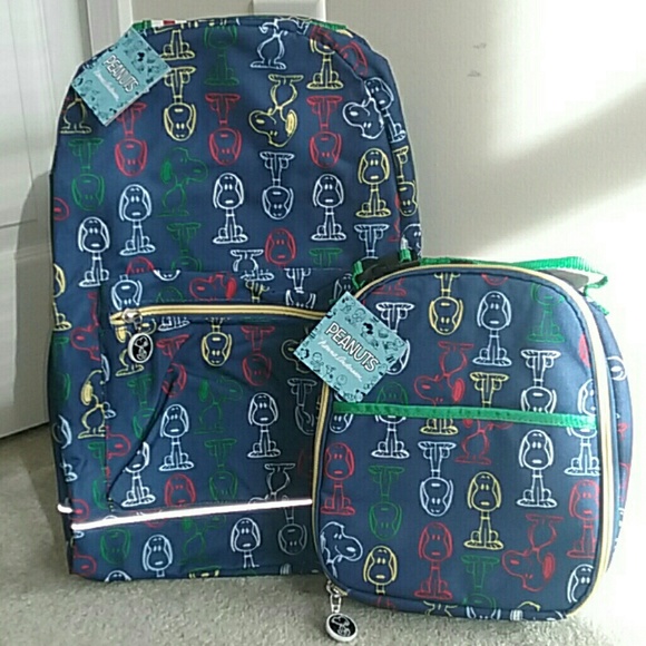 Hanna Andersson Handbags - 🆕Hanna Andersson Snoopy blue Backpack & lunch box